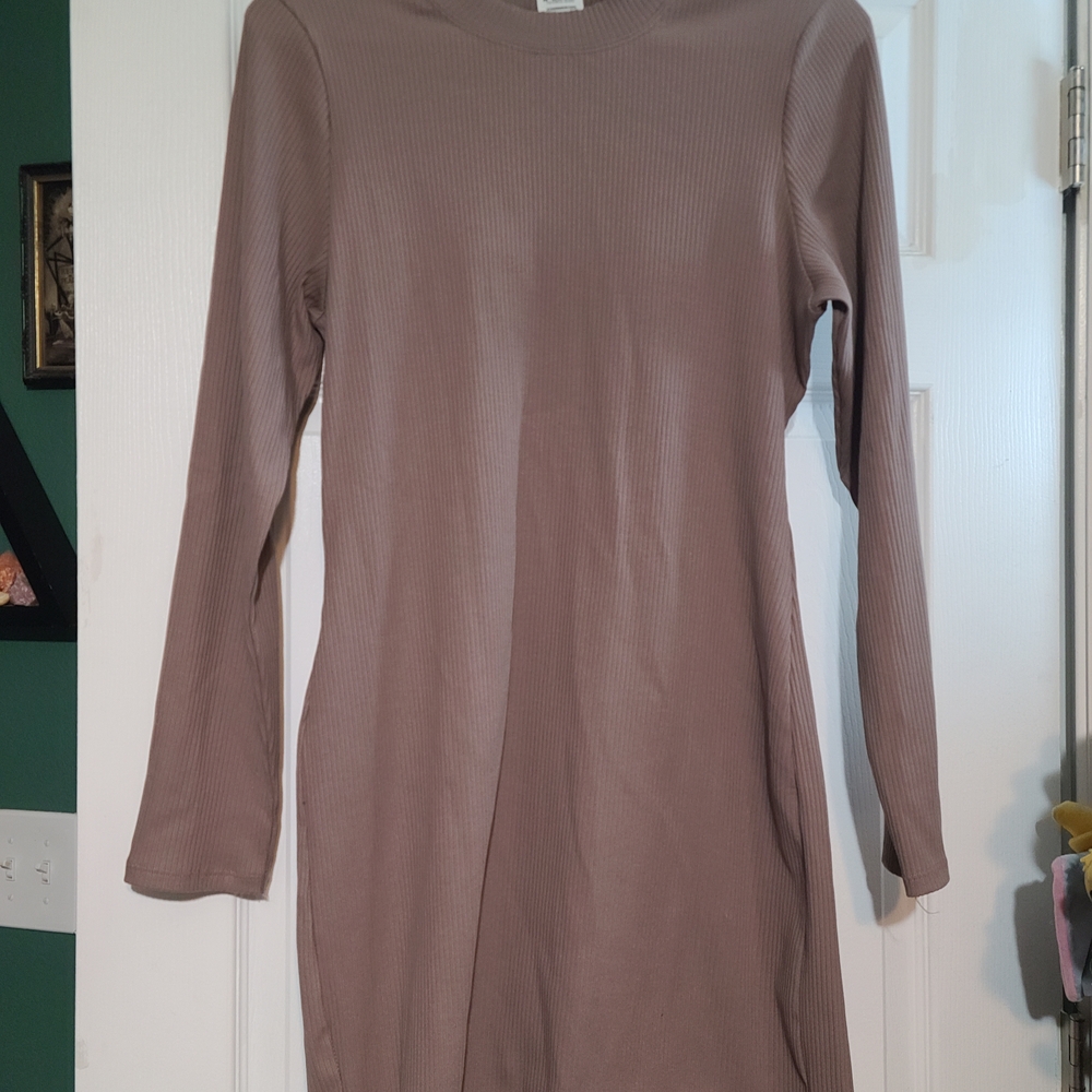 PINK Victoria's Secret Long Sleeve Dress in Taupe